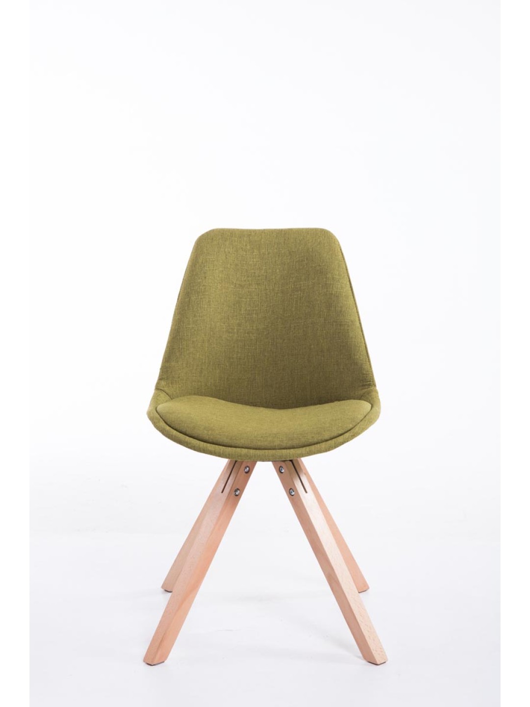 Besøgsstol Toulouse stof Natura Square, grøn