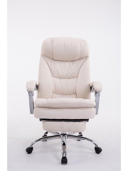 XL kontorstol Troy stof, creme