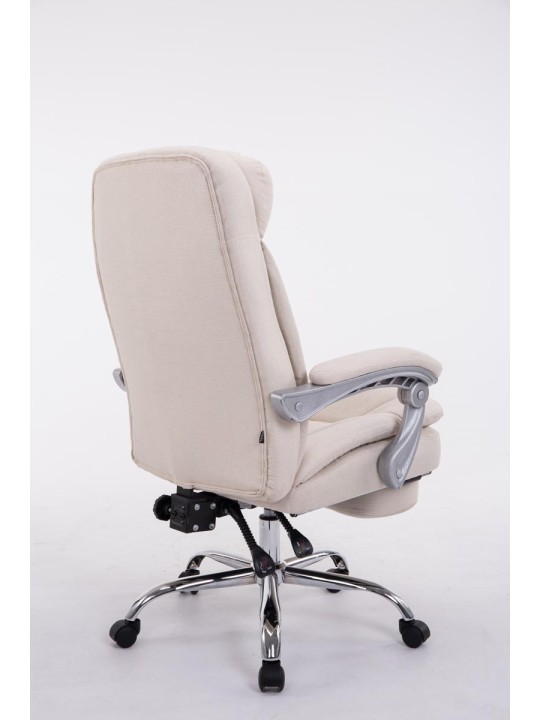 XL kontorstol Troy stof, creme