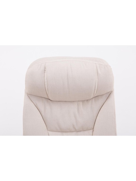 XL kontorstol Troy stof, creme