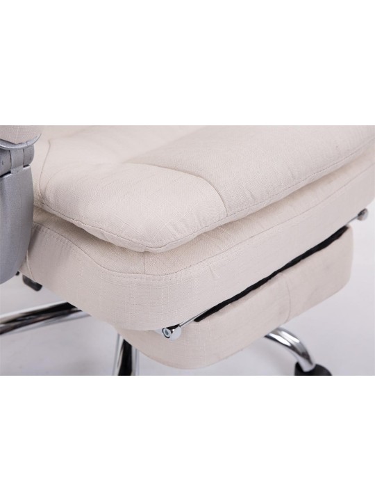 XL kontorstol Troy stof, creme
