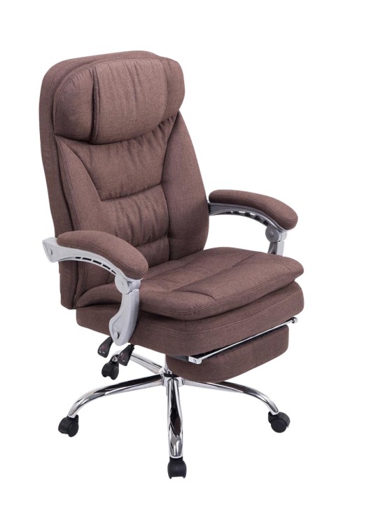XL kontorstol Troy stof, brun