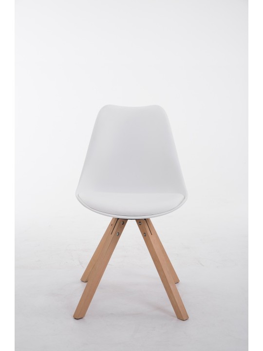 Besøgsstol Toulouse Natura Square, hvid