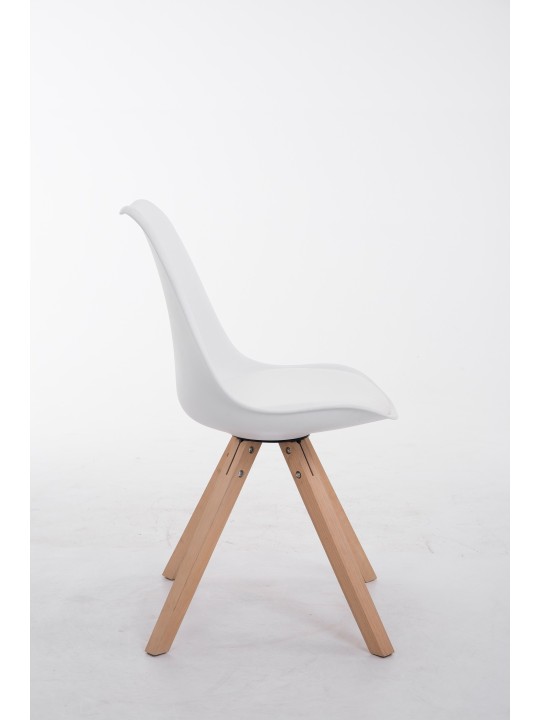 Besøgsstol Toulouse Natura Square, hvid