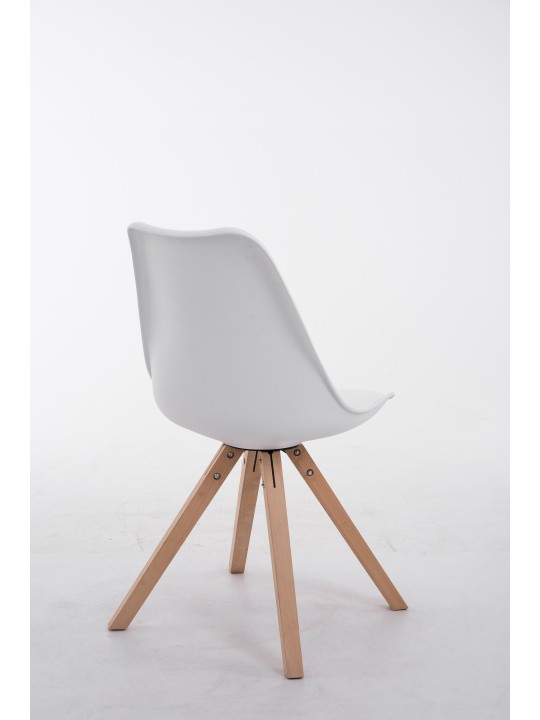 Besøgsstol Toulouse Natura Square, hvid