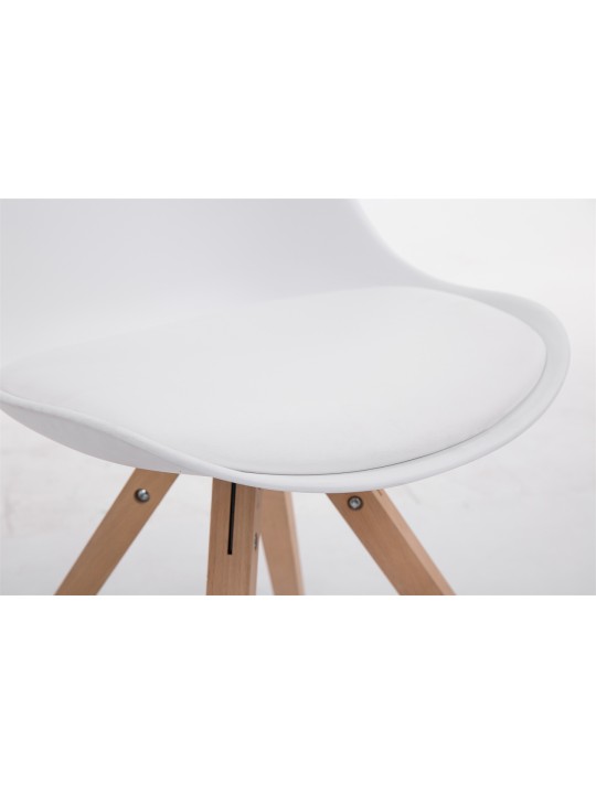 Besøgsstol Toulouse Natura Square, hvid