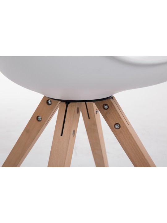 Besøgsstol Toulouse Natura Square, hvid