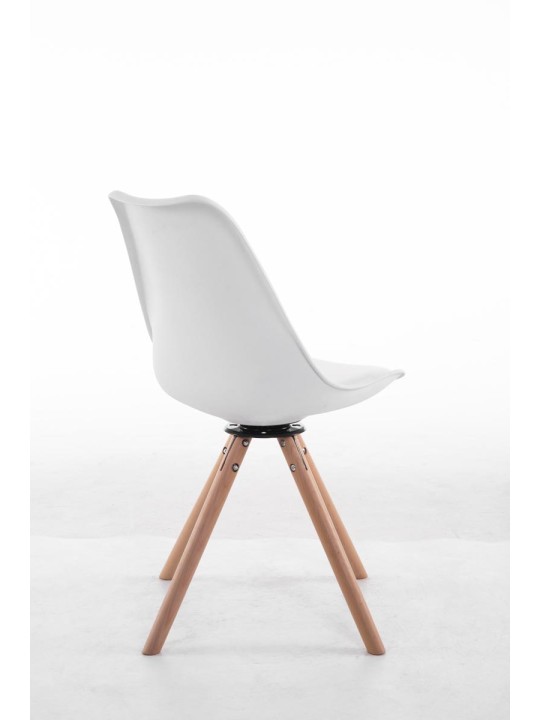 Troyes drejelige Natura rund besøgsstol, hvid