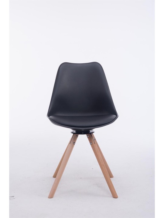 Troyes drejelige Natura rund besøgsstol, sort Troyes drejelige Natura rund besøgsstol, sort