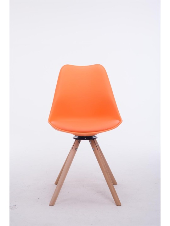 Troyes drejelige Natura rund besøgsstol, orange Troyes drejelige Natura rund besøgsstol, orange