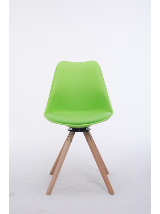 Troyes drejelige Natura rund besøgsstol, grøn Troyes drejelige Natura rund besøgsstol, grøn