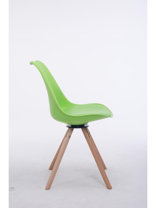 Troyes drejelige Natura rund besøgsstol, grøn Troyes drejelige Natura rund besøgsstol, grøn