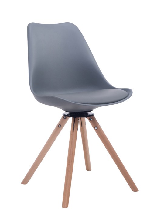 Troyes drejelige Natura rund besøgsstol, grå