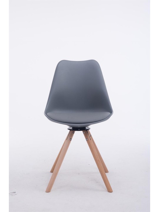 Troyes drejelige Natura rund besøgsstol, grå