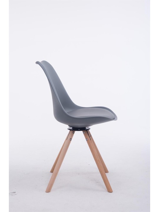 Troyes drejelige Natura rund besøgsstol, grå