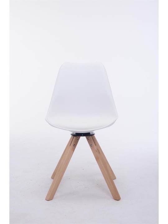 Troyes drejestol Natura Square, hvid