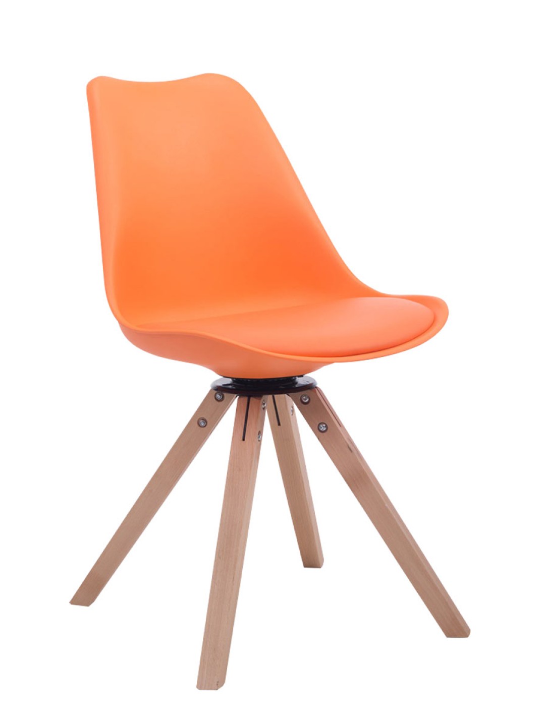 Troyes drejestol Natura Square, orange