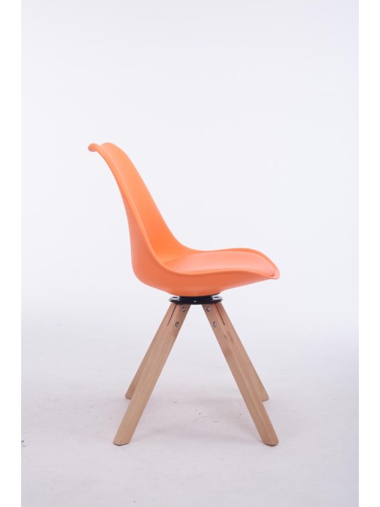 Troyes drejestol Natura Square, orange