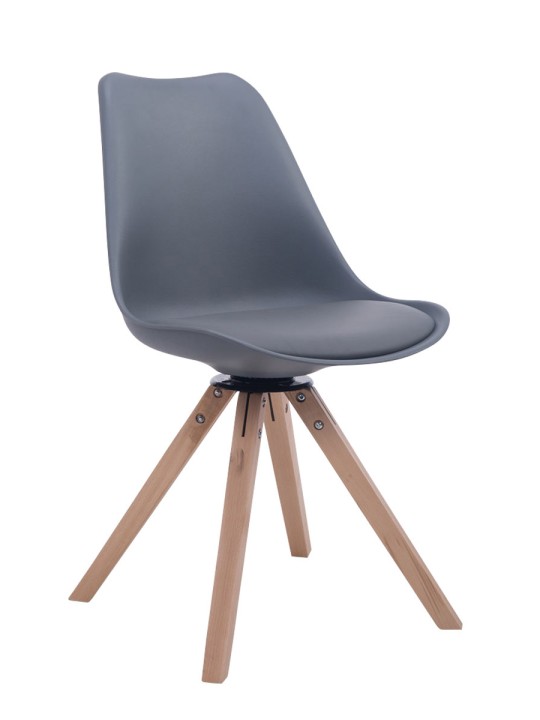 Troyes drejestol Natura Square, grå