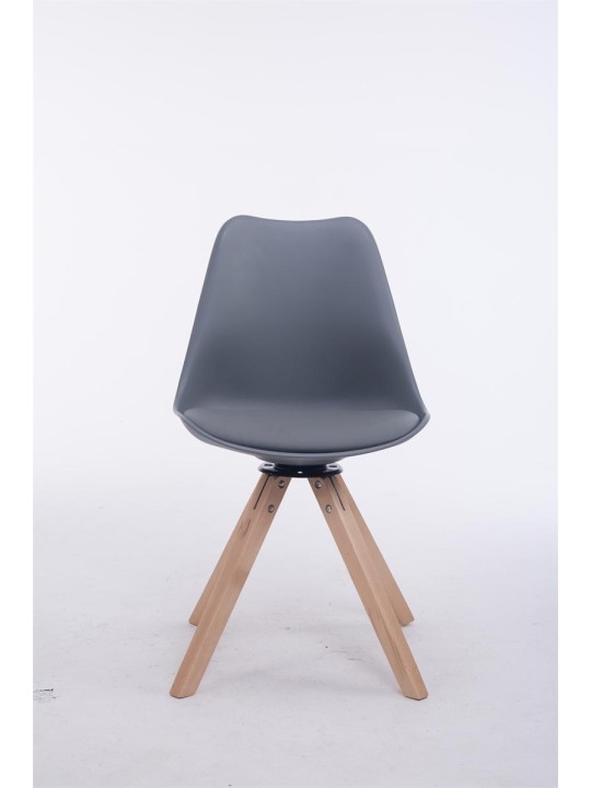 Troyes drejestol Natura Square, grå