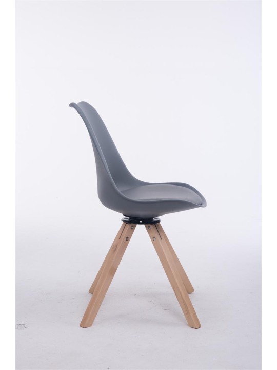 Troyes drejestol Natura Square, grå