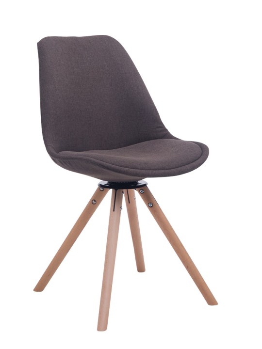 Besøgsstol Troyes Drejelig Natura Stof Rund, mørkegrå Besøgsstol Troyes Drejelig Natura Stof Rund, mørkegrå