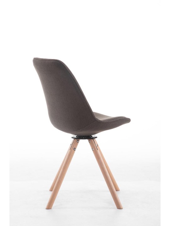 Besøgsstol Troyes Drejelig Natura Stof Rund, mørkegrå Besøgsstol Troyes Drejelig Natura Stof Rund, mørkegrå