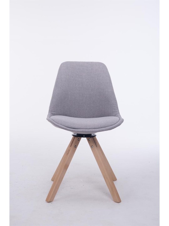 Troyes Swivel Natura Stof Firkantet Besøgsstol, grå Troyes Swivel Natura Stof Firkantet Besøgsstol, grå