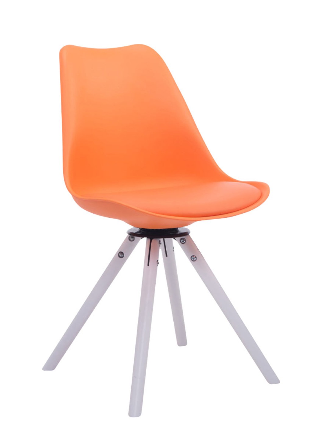 Troyes drejelig rund besøgsstol, orange