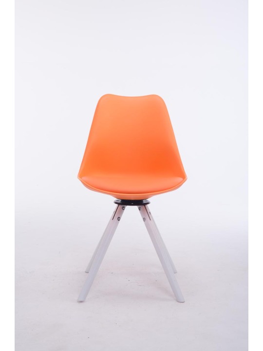 Troyes drejelig rund besøgsstol, orange