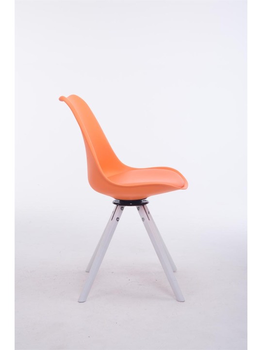 Troyes drejelig rund besøgsstol, orange