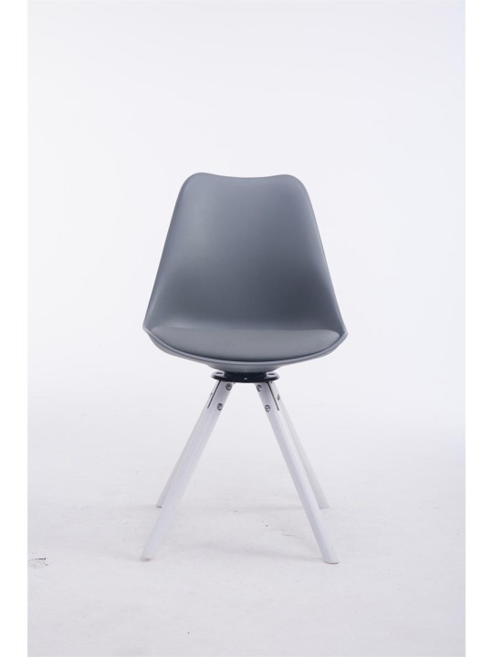 Troyes drejelig rund besøgsstol, grå