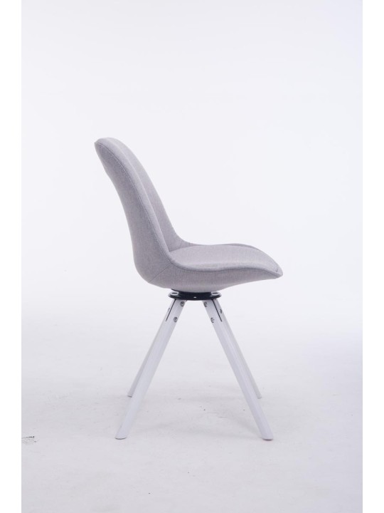 Besøgsstol Troyes Drejelig Stof Rund, grå Besøgsstol Troyes Drejelig Stof Rund, grå