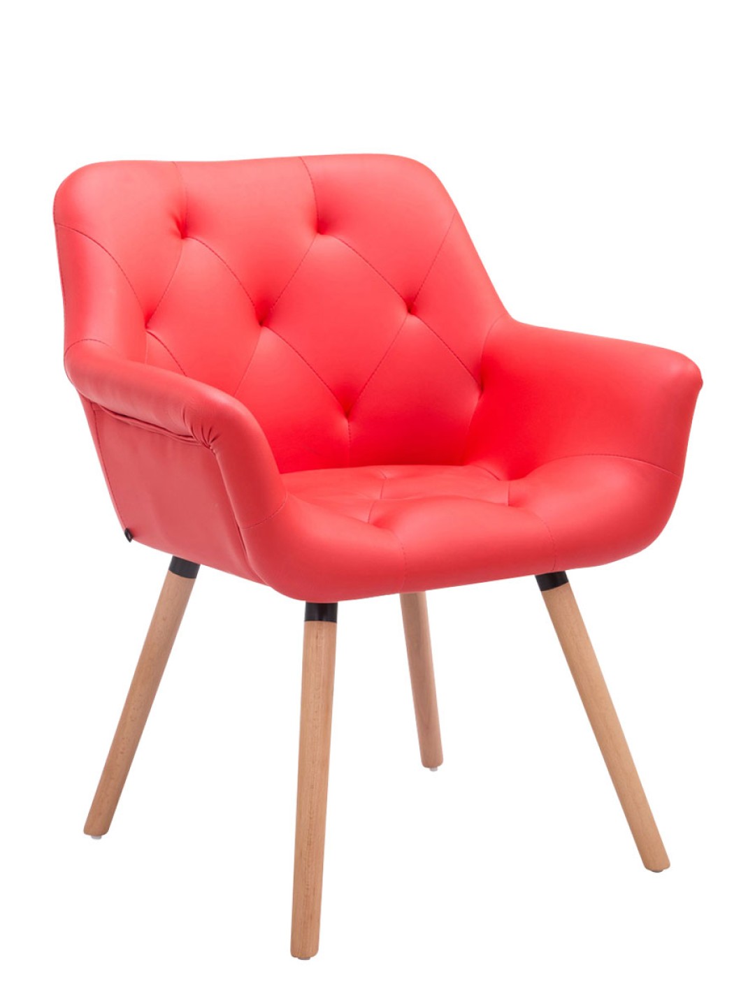 Besøgsstol Cassidy natura, rød