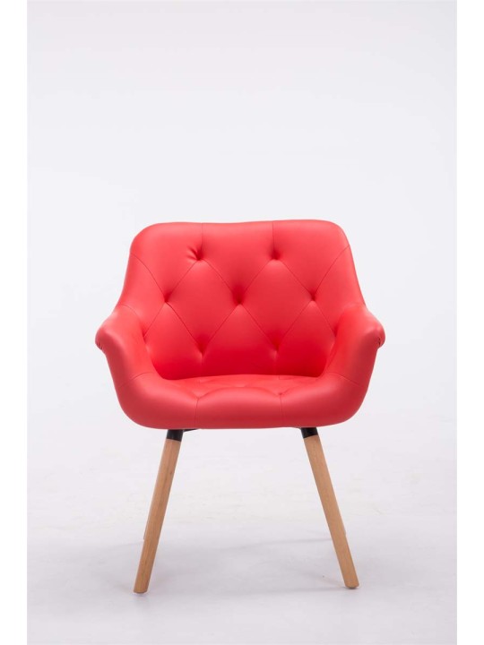 Besøgsstol Cassidy natura, rød Besøgsstol Cassidy natura, rød