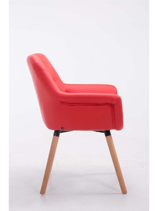 Besøgsstol Cassidy natura, rød Besøgsstol Cassidy natura, rød