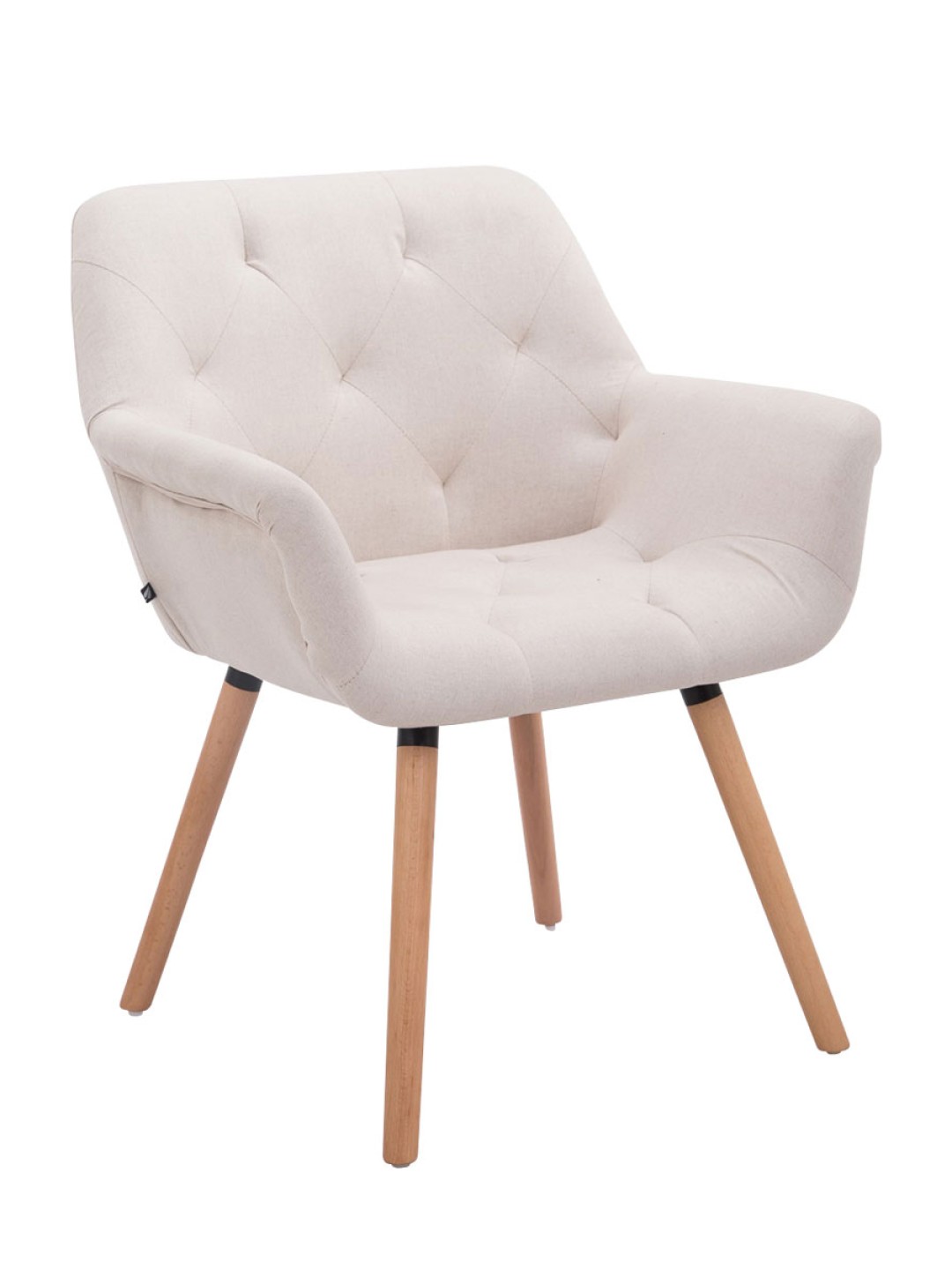 Besøgsstol Cassidy stof natur, beige