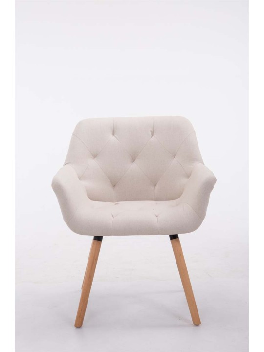 Besøgsstol Cassidy stof natur, beige