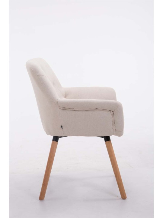 Besøgsstol Cassidy stof natur, beige