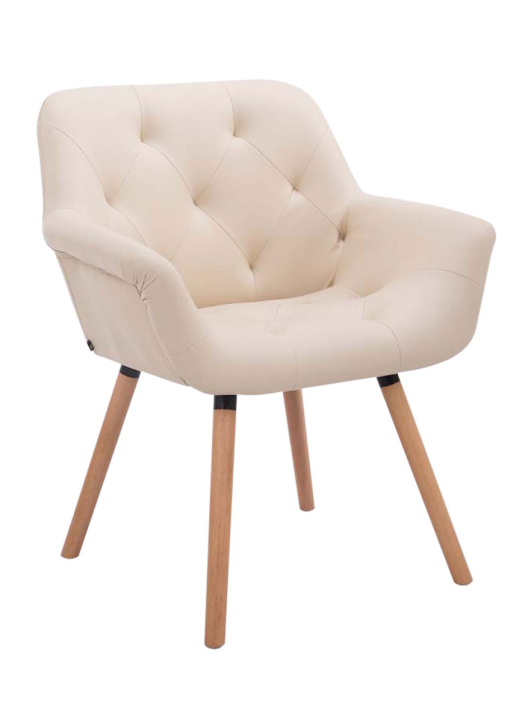 Besøgsstol Cassidy natura, creme