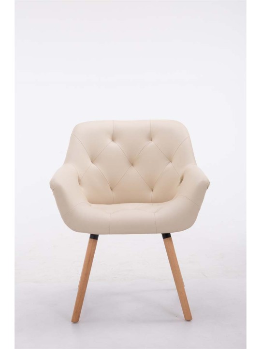 Besøgsstol Cassidy natura, creme