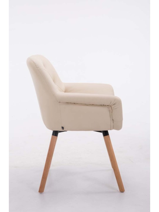 Besøgsstol Cassidy natura, creme