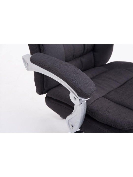 XL kontorstol Troy stof, sort