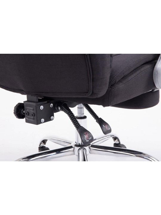 XL kontorstol Troy stof, sort