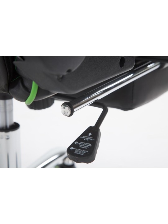 Racing kontorstol Limit med fodstøtte, sort/grøn