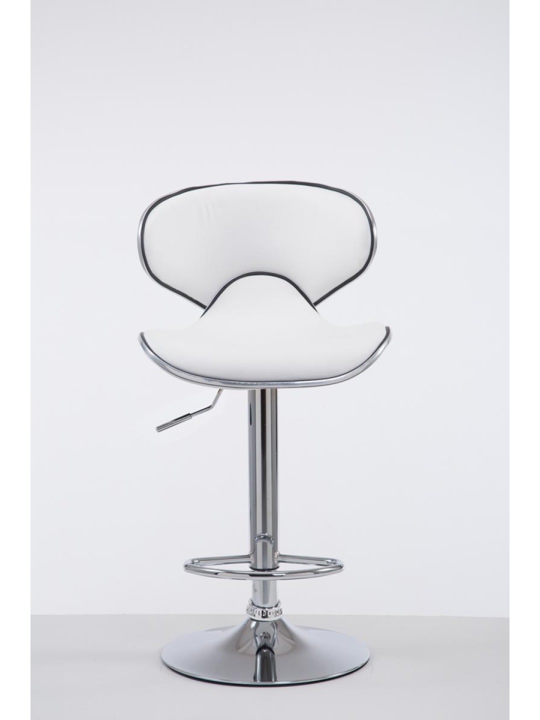 Barstol Las Vegas V2 krom, hvid