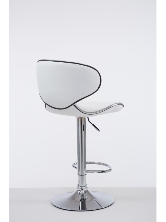Barstol Las Vegas V2 krom, hvid