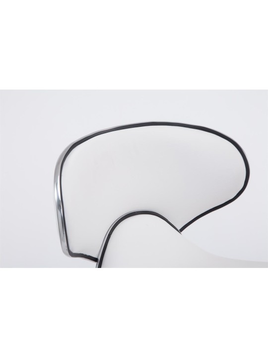 Barstol Las Vegas V2 krom, hvid