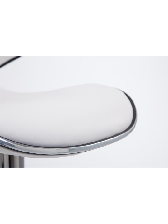 Barstol Las Vegas V2 krom, hvid