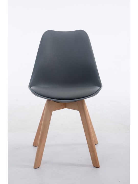 Besøgsstol Borneo V2 Natura kunstlæder, grå